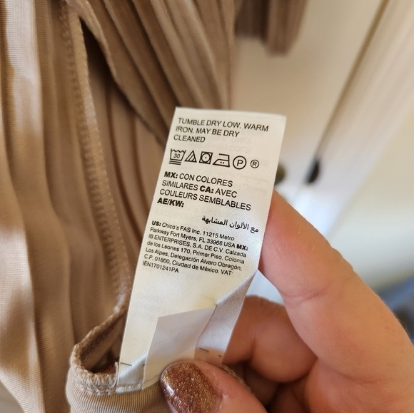 Chico's Tan Pleated Jacket - Picture 7 of 9